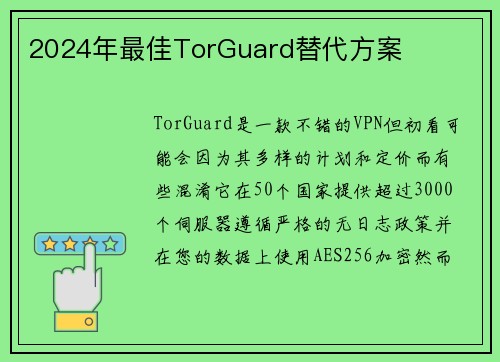 2024年最佳TorGuard替代方案